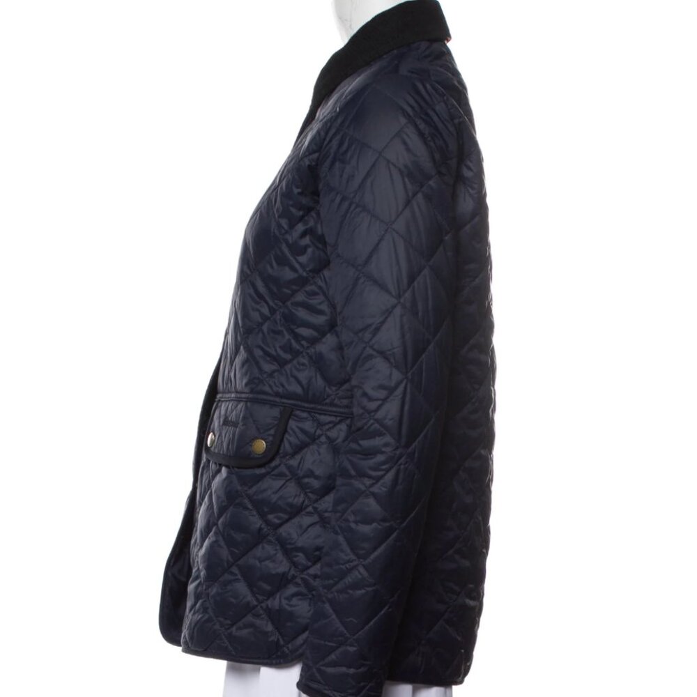 Barbour Navy Quilted Utility Jacket - image 2